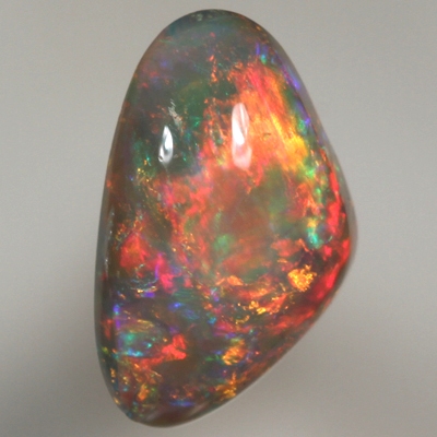 SOLID SEMI BLACK OPAL  Very Bright rolling flashes in a 3D pattern